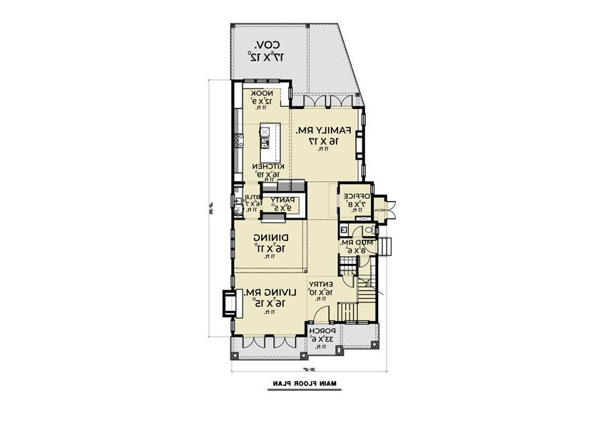 1st Floor image of Farmhouse 905 House Plan